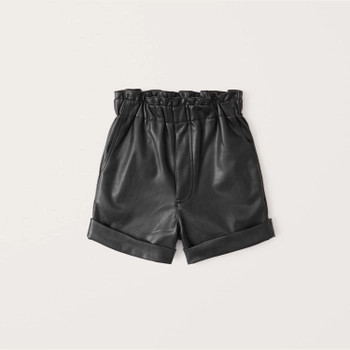 Vegan Leather Shorts | Abercrombie & Fitch (US)
