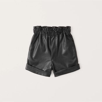 Women's Vegan Leather Shorts | Women's Bottoms | Abercrombie.com | Abercrombie & Fitch (US)