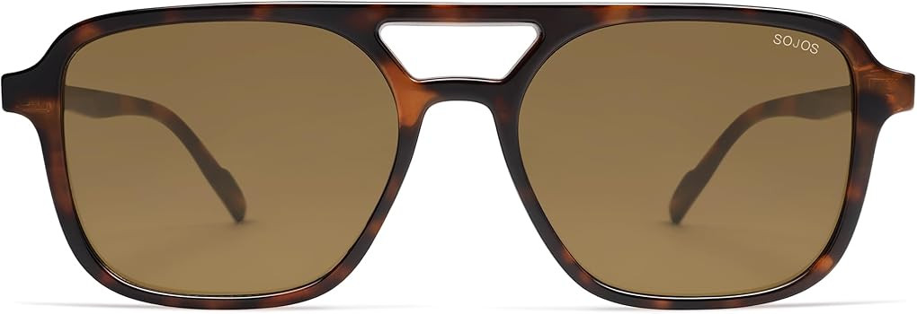 SOJOS Retro Aviator Sunglasses for Women Men,Trendy Rectangle Womens Mens Shades Sun Glasses SJ22... | Amazon (US)