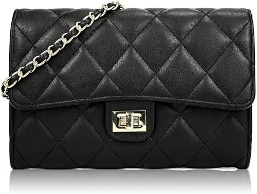 Small Purses for Women Quilted Crossbody Bags Ladies Trendy Shoulder Handbags Quilted Purses Wome... | Amazon (US)