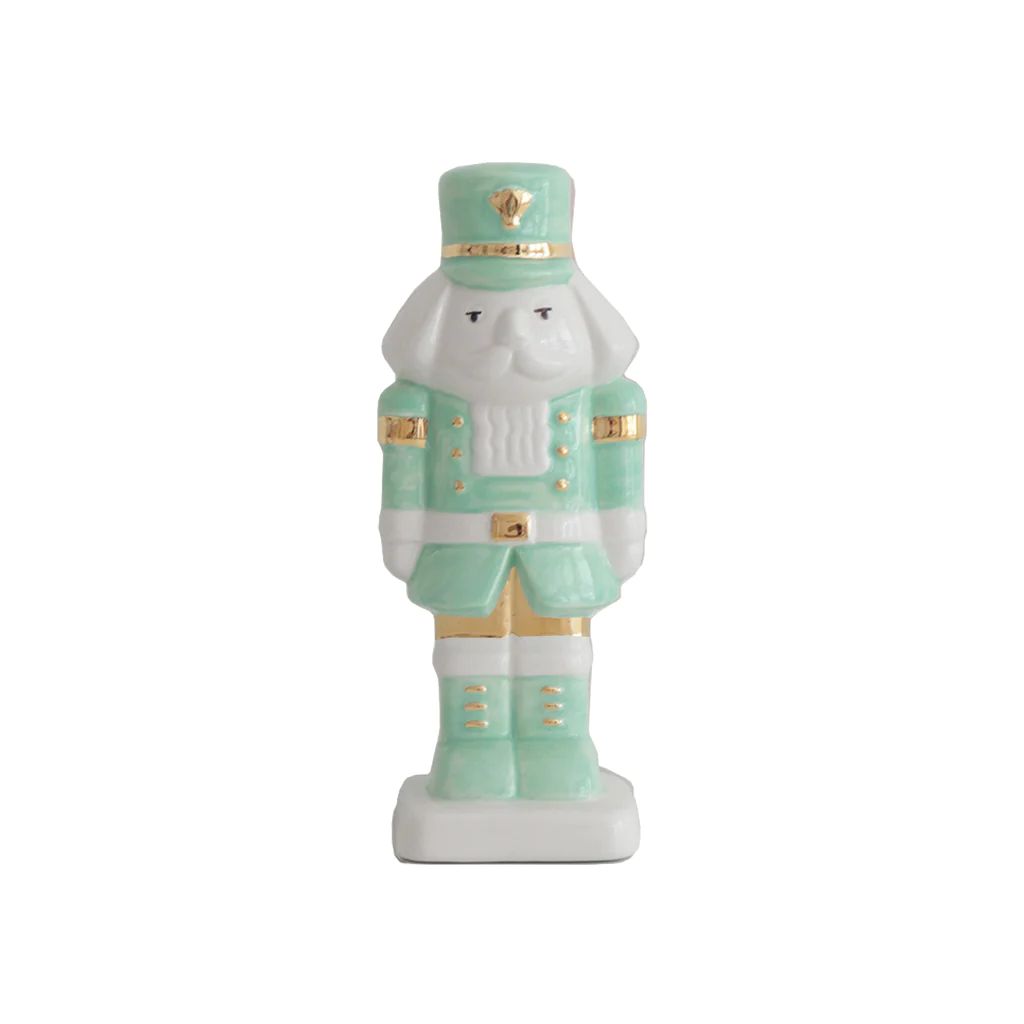 Sea Glass Nutcracker with 22K Gold Accents | Lo Home by Lauren Haskell Designs