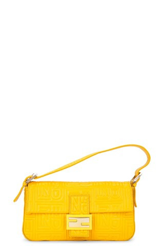 Fendi Baguette Shoulder Bag in Yellow | FWRD 