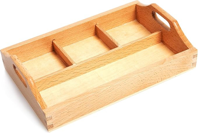 Amazing Child Montessori Attractive 3 Compartment Sorting Tray - SMALL tray with one long section... | Amazon (US)