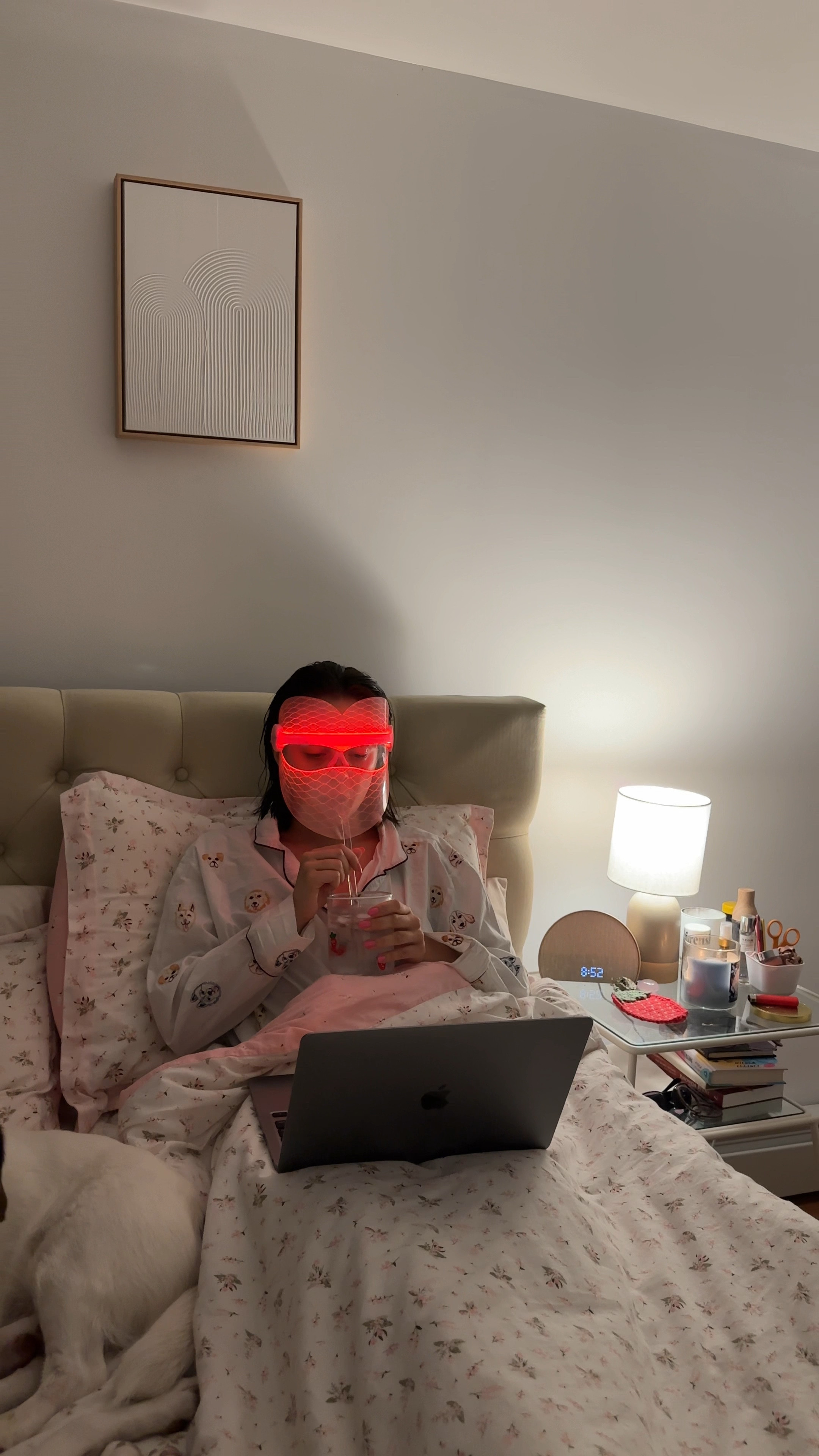 this light mask is a night time routine essential 