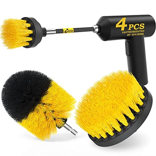 Holikme 4Pack Drill Brush Power Scrubber Cleaning Brush Extended Long Attachment Set All Purpose Dri | Amazon (US)