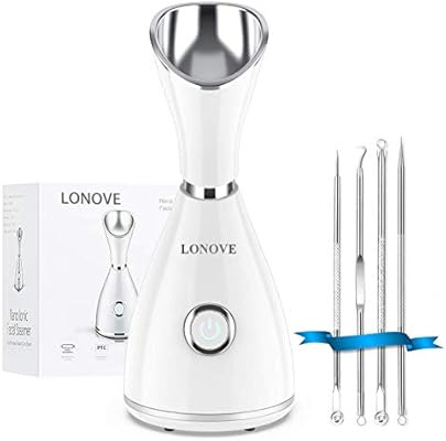 Facial Steamer - LONOVE Nano Ionic Face Steamer for Home Facial Warm Mist Humidifier Steamer for ... | Amazon (US)