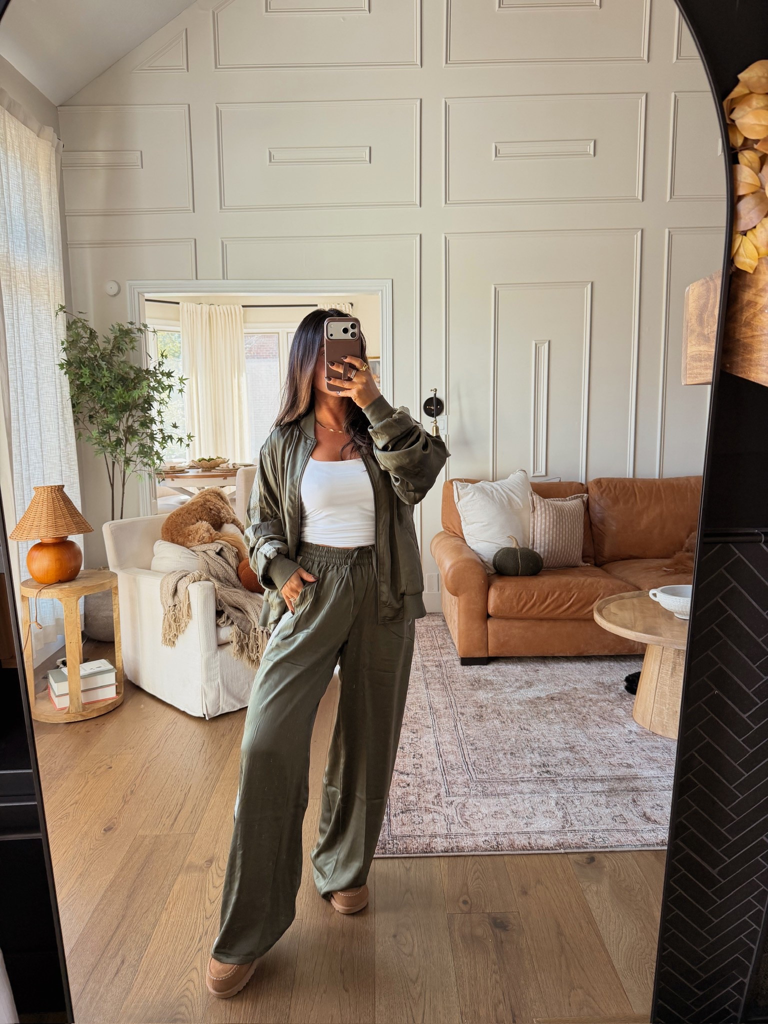 Olive green track suit 🫒
