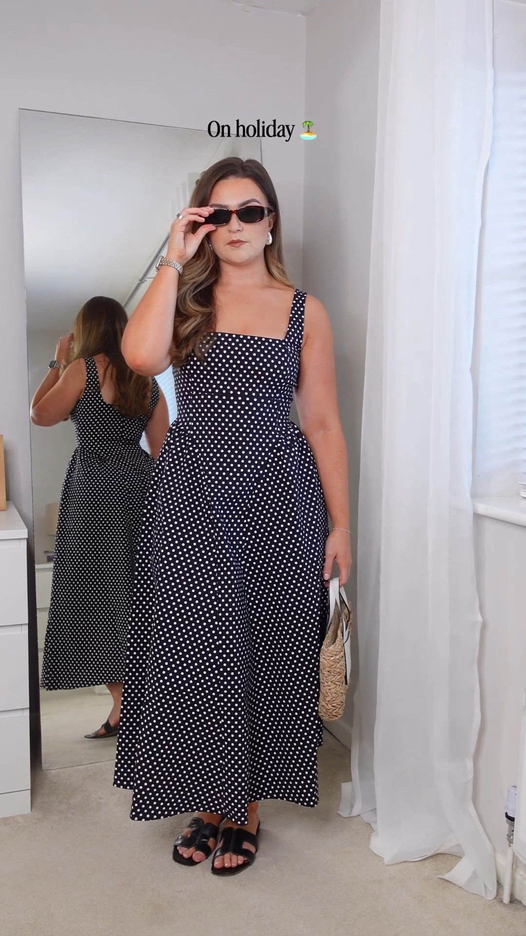 The polka dot midi dress of dreams! I’m in the size 10. 

#LTKmodest #LTKsummer #LTKspring