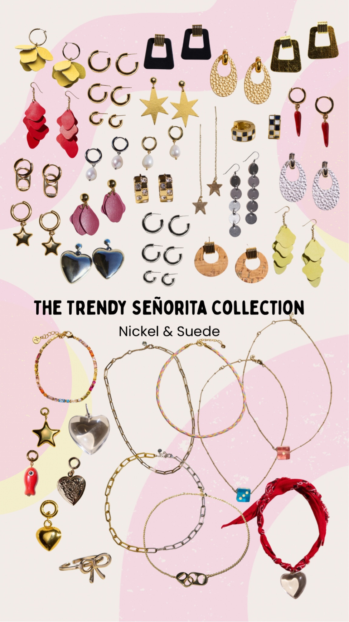 My collection with Nickel and Suede is live! Shop my favorite and most worn jewelry plus some new faves this week 🥰
Use code TRENDYSENORITA for 20% off site wide through Friday 5/8 !