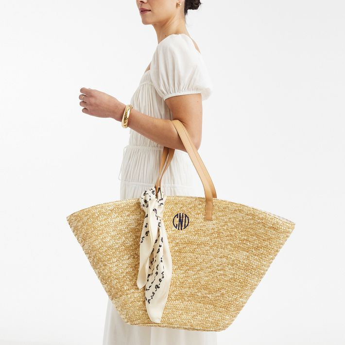 Marina Oversized Straw Tote | Mark and Graham