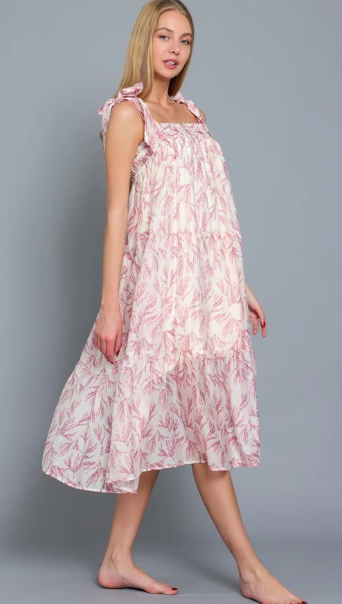 Sadie Tie Shoulder Midi Dress | Frock Shop