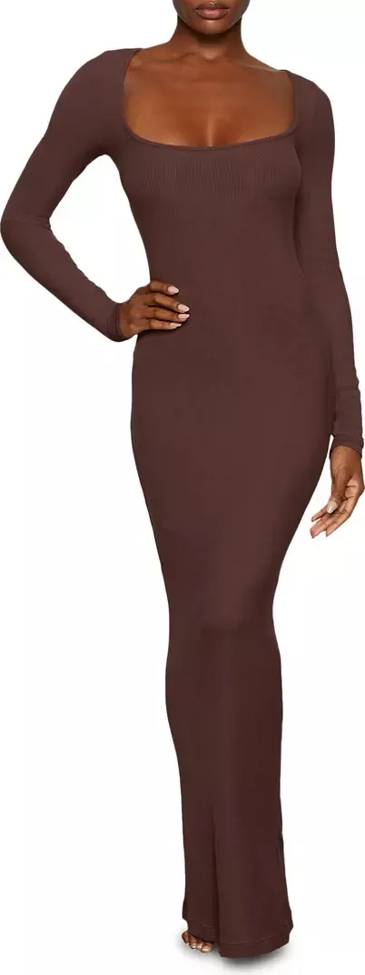 SKIMS Soft Lounge Long Sleeve Dress curated on LTK