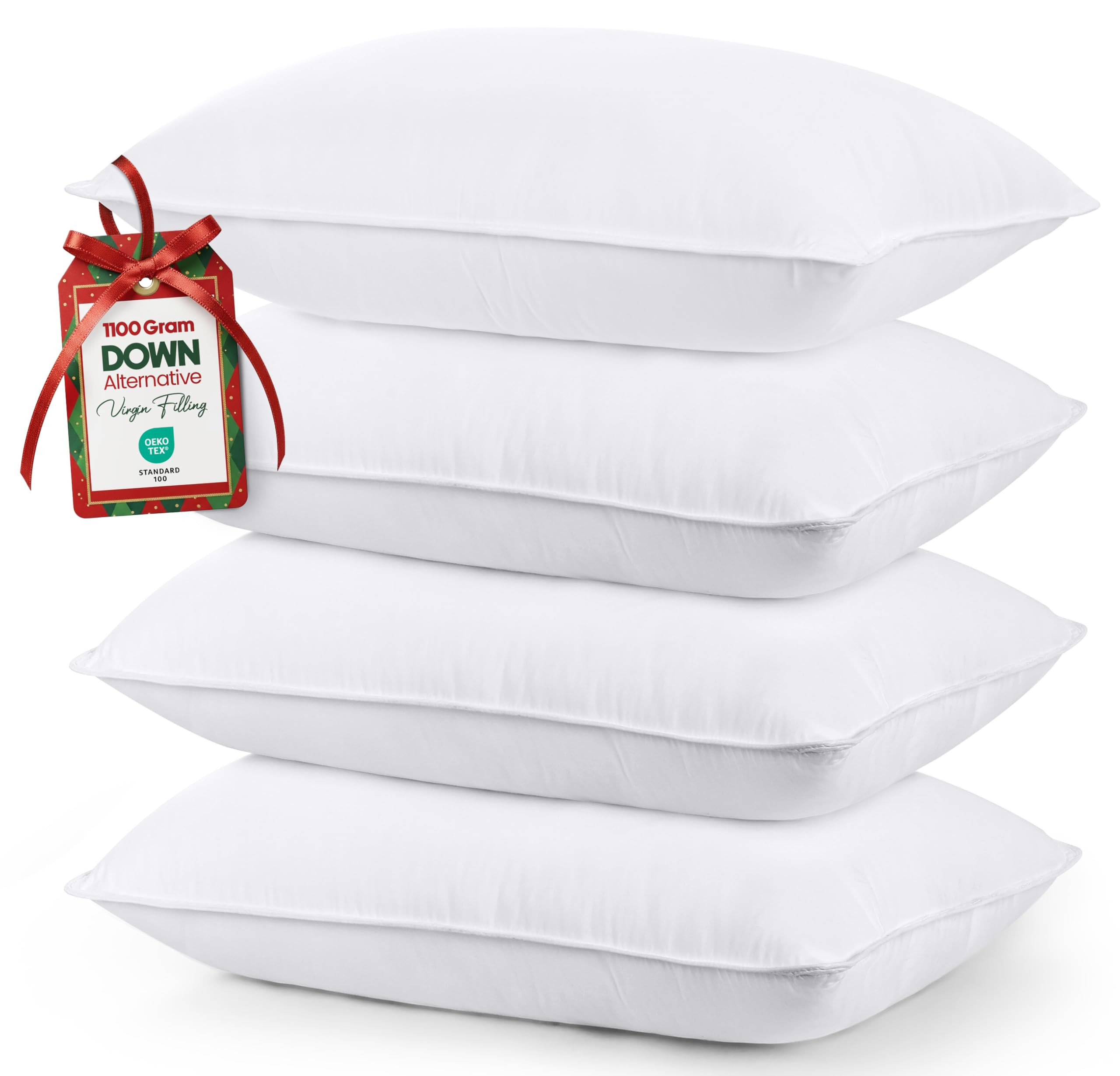 Utopia Bedding Bed Pillows for Sleeping (White), Queen Size Set of 4, Hotel Pillow, Cooling Pillo... | Amazon (US)