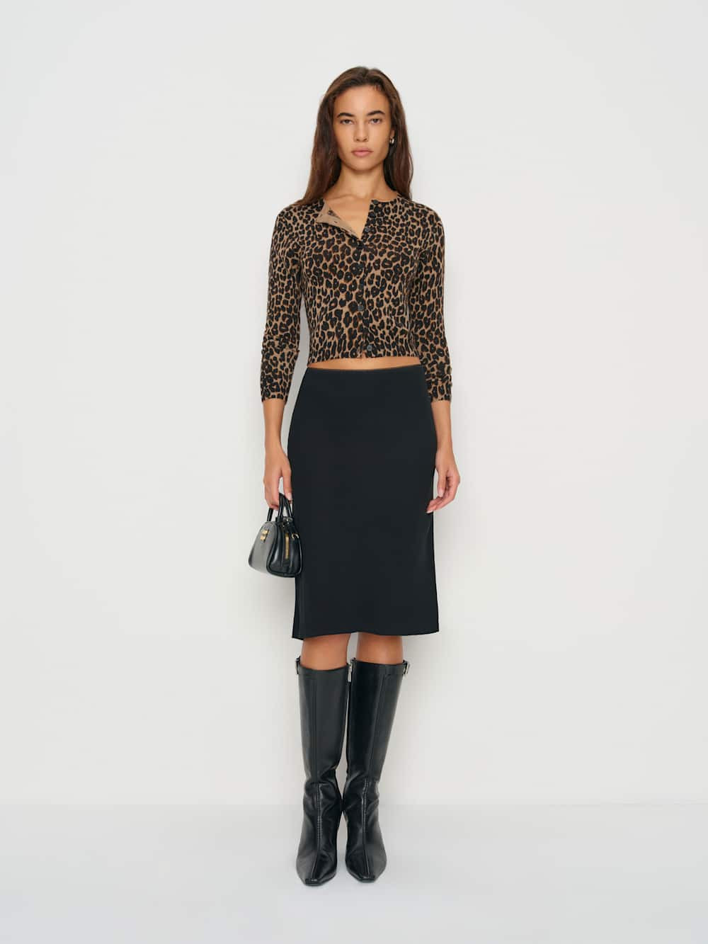 Layla Knee Length Skirt | Reformation (Global)