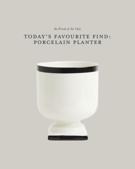 NEW at H&M Home!
Gorgeous black and white minimalist porcelain plant pot.
-
Porcelain planter - porcelain vase - porcelain bowl - affordable home decor - minimalist home decor 

#LTKhome #LTKunder50