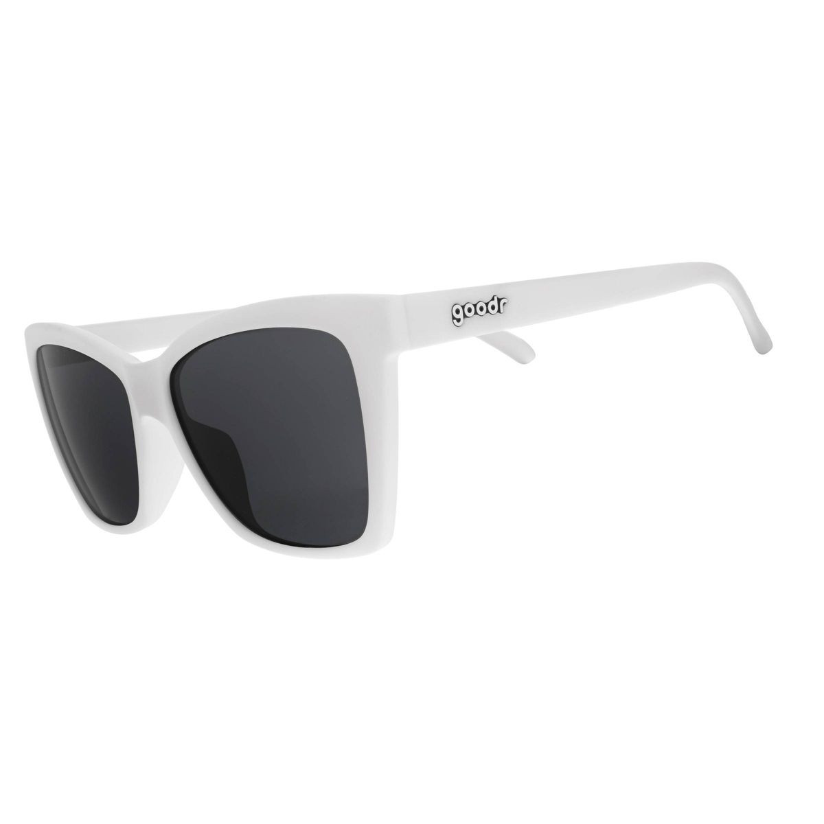 goodr Adult Pop G The Mod One Out Plastic Rectangle Sunglasses - White | Target