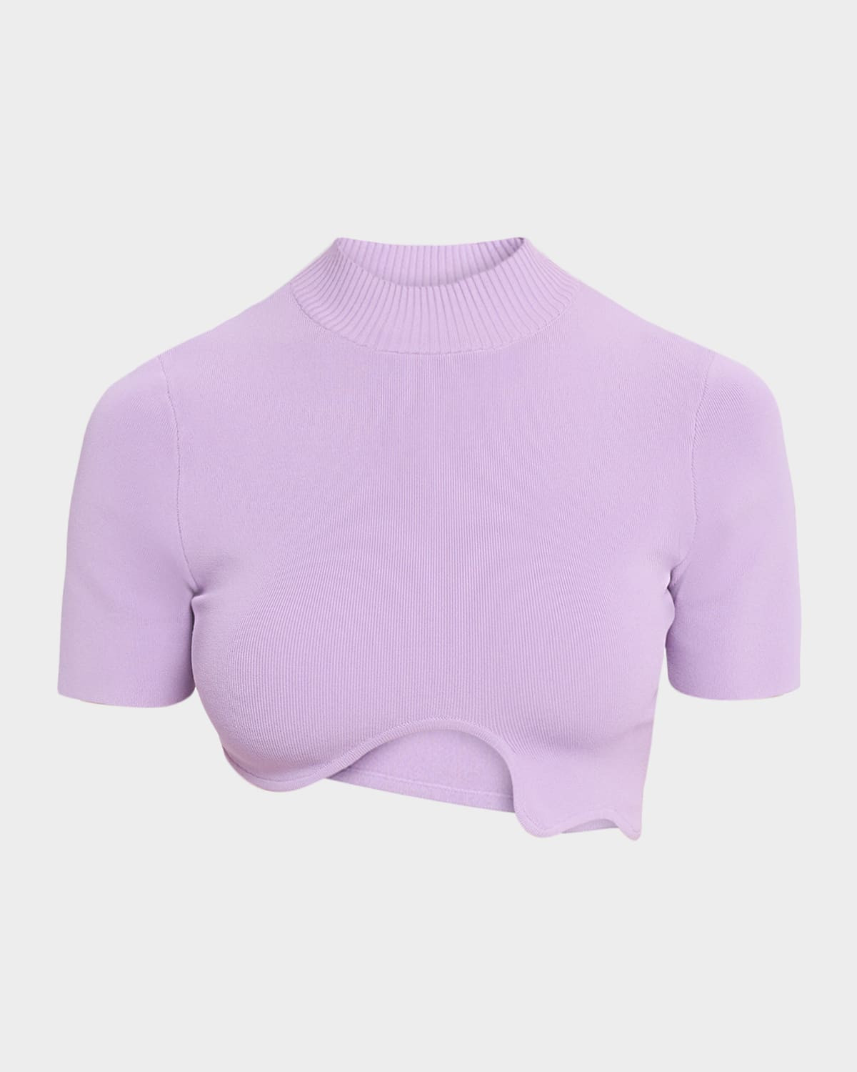 Maparadita Asymmetric Wavy Crop Top | Neiman Marcus