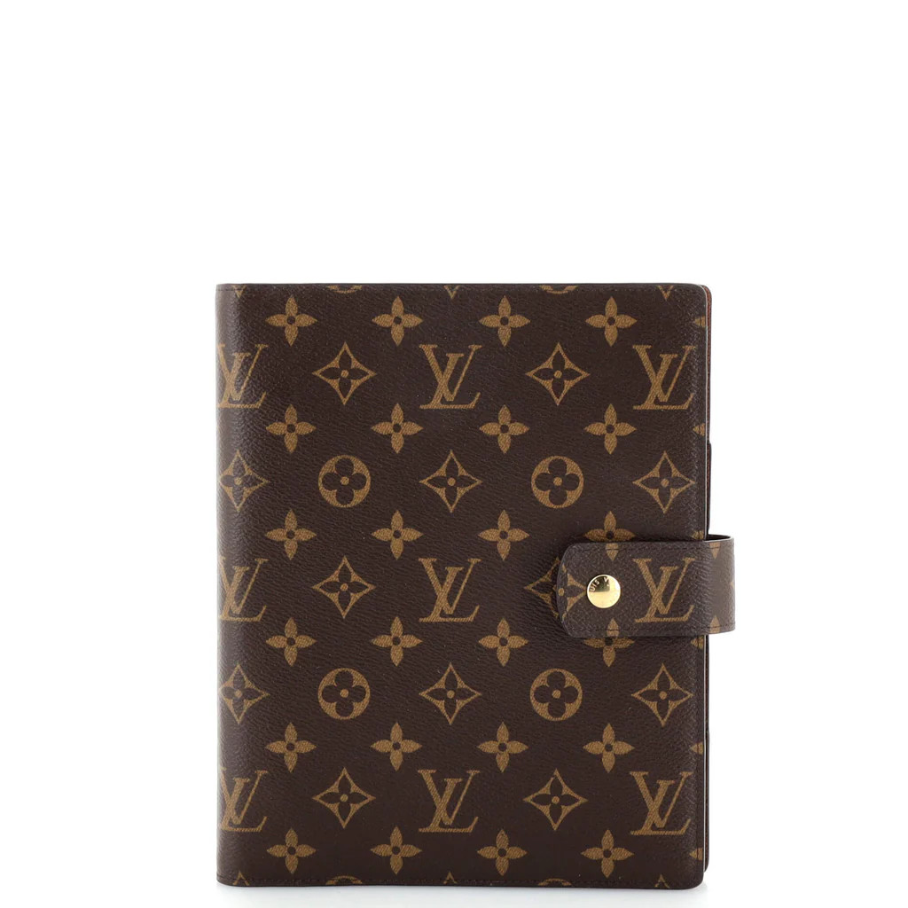 Ring Agenda Cover Monogram Canvas GM | Rebag