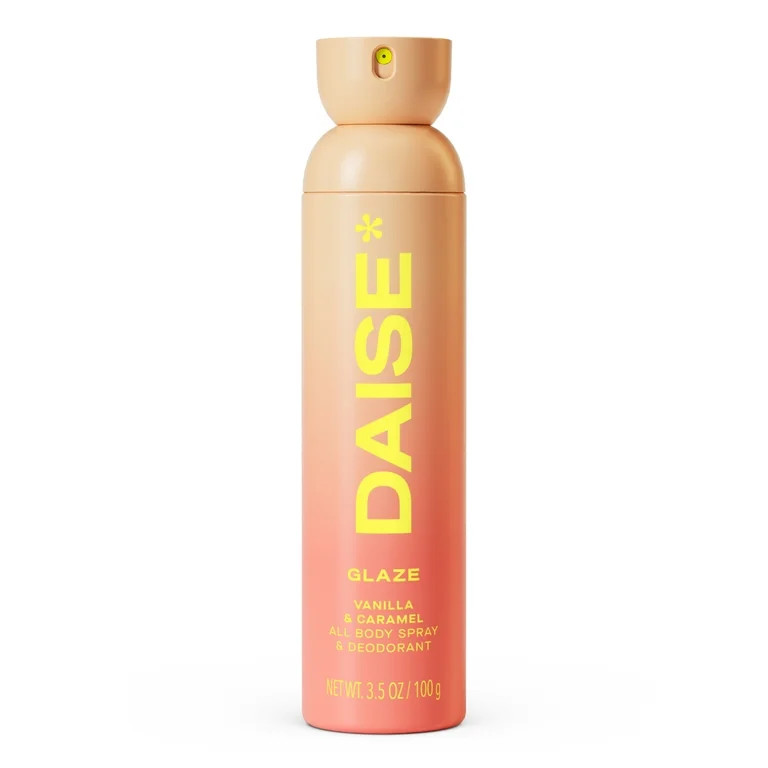DAISE All Body Spray & Deodorant in Glaze, Vanilla & Caramel for 24hr Freshness, 3.5 oz / 100 g | Walmart (US)