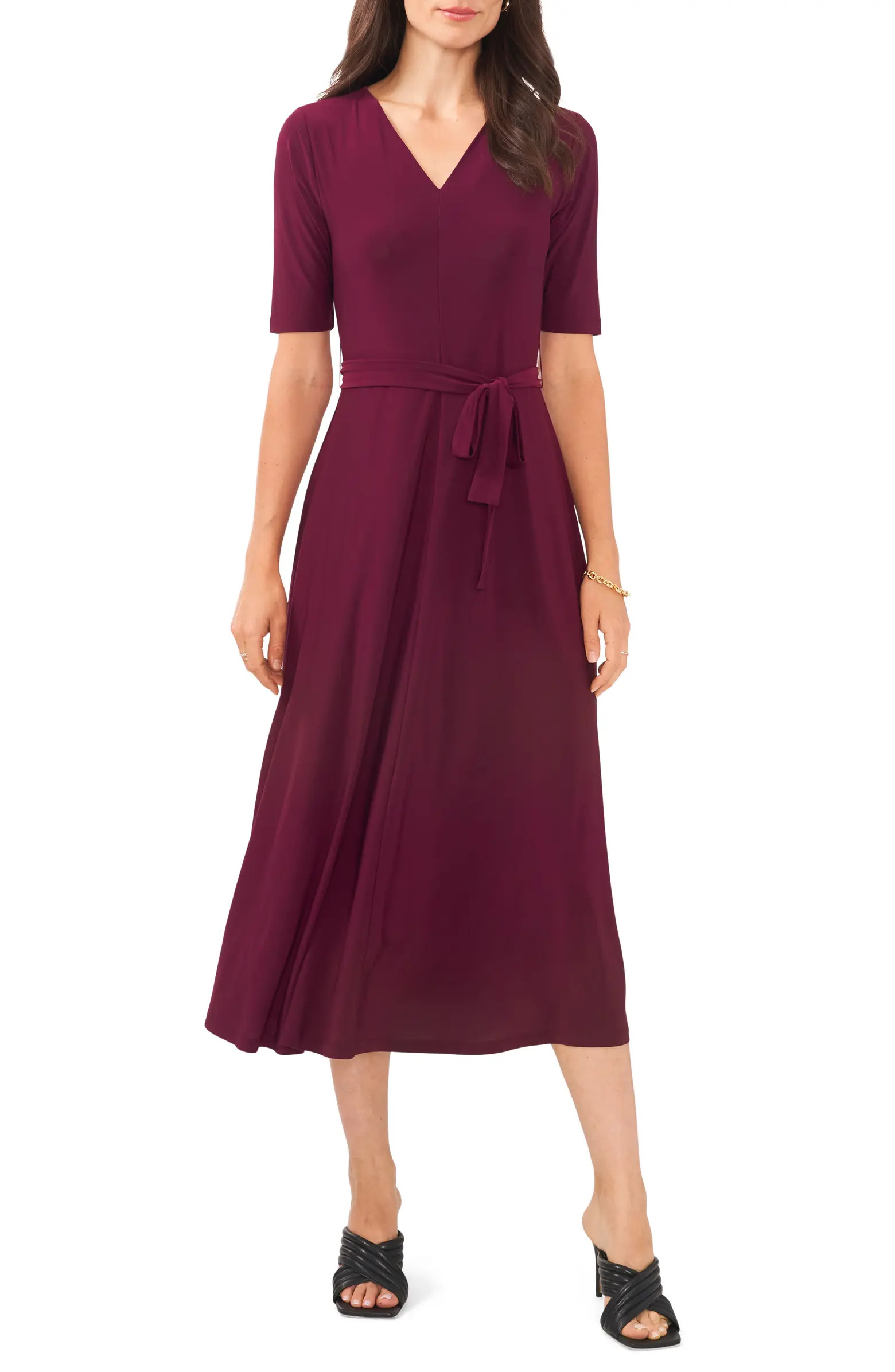 Tie Belt Midi Dress | Nordstrom