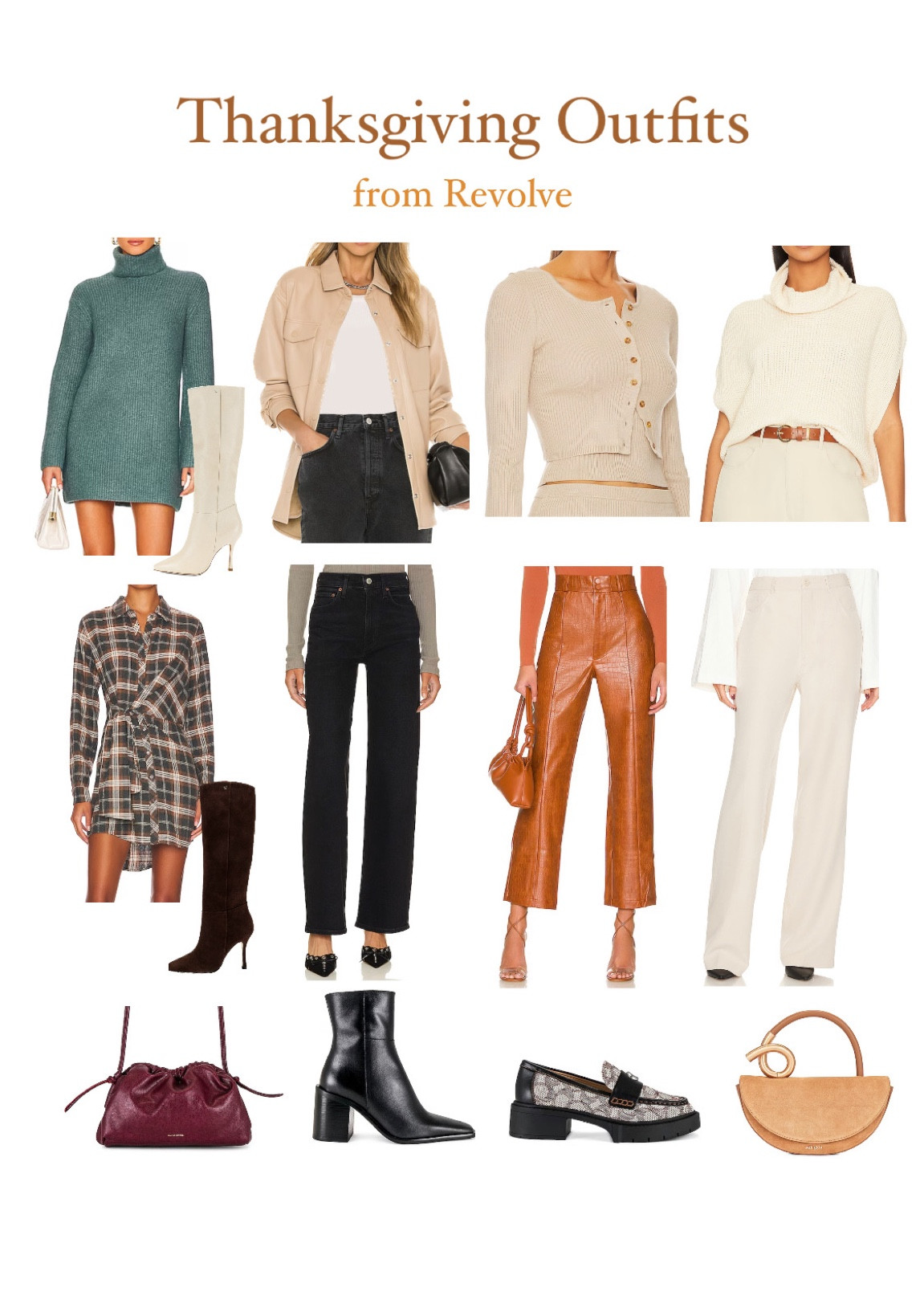 revolve dress, revolve outfits, revolve fall, revolve tops, revolve jeans, thanksgiving outfit, thanksgiving dress, fall outfits, fall dresses, fall fashion, fall shoes, fall boots, knee high boots, heeled boots, outfits, outfit inspo, outfit ideas, chic outfits, black boots, black booties, black jeans, black jeans outfit, leather pants, leather pants outfit, brown leather pants, loafers women, brown loafers, cream sweater, cream pants, cult gaia

#LTKHoliday