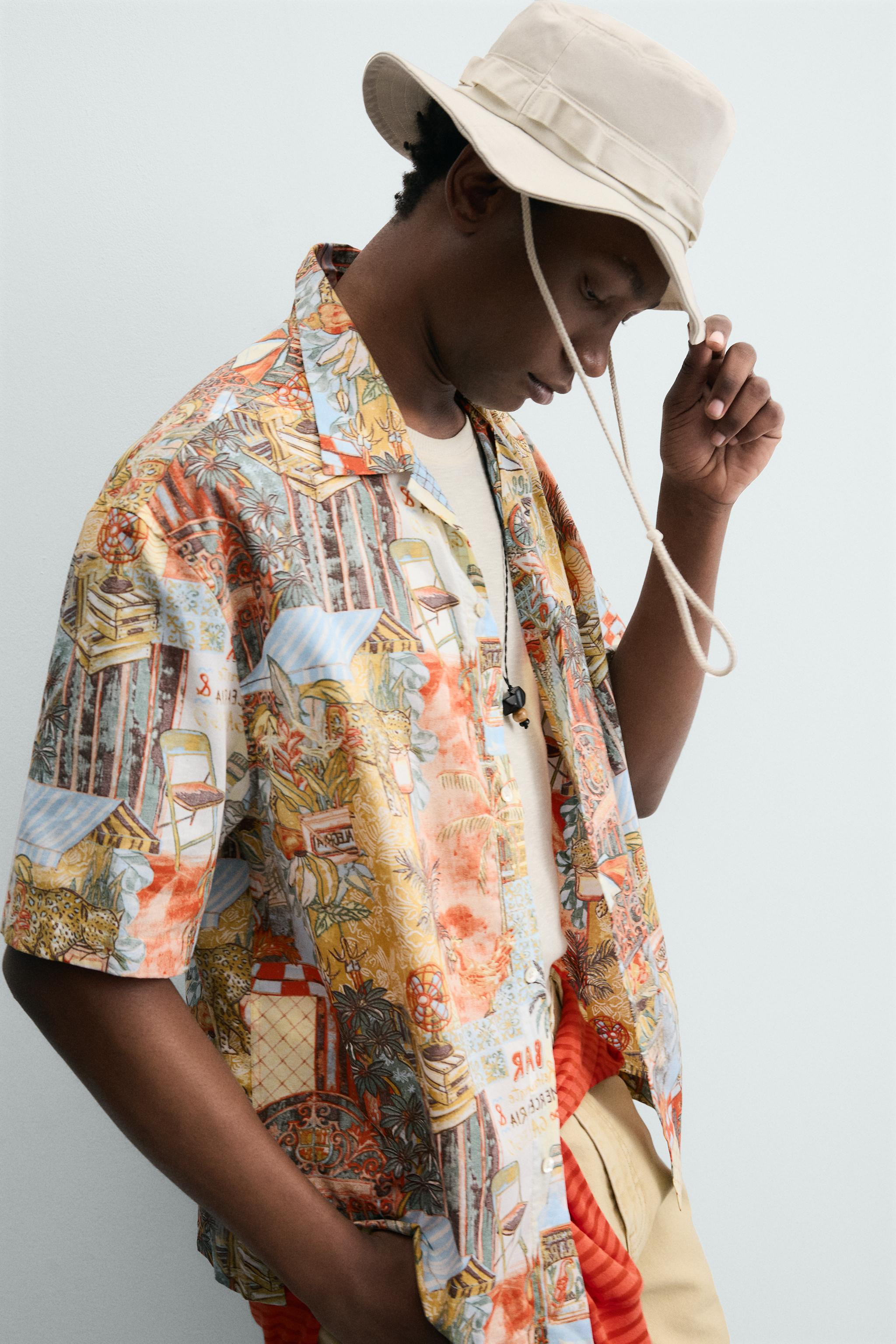 RELAXED FIT STREET PRINT SHIRT | Zara IT