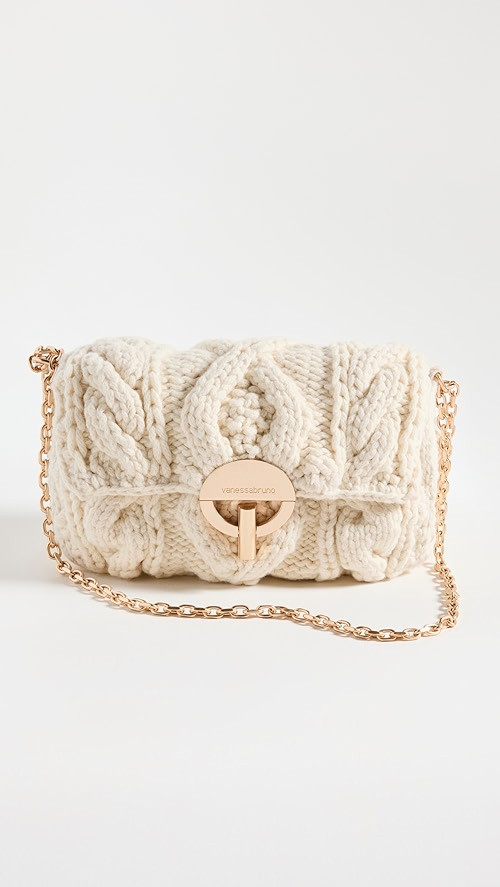 Vanessa Bruno Cableknit Moon PM Bag | SHOPBOP | Shopbop