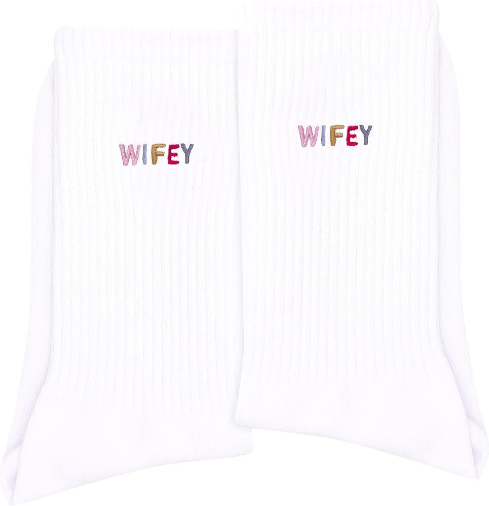 Bride Socks, Bride Gifts, Embroidered Socks For Women, 1 Pairs - Gift For Wedding, Bridal Shower. | Amazon (US)
