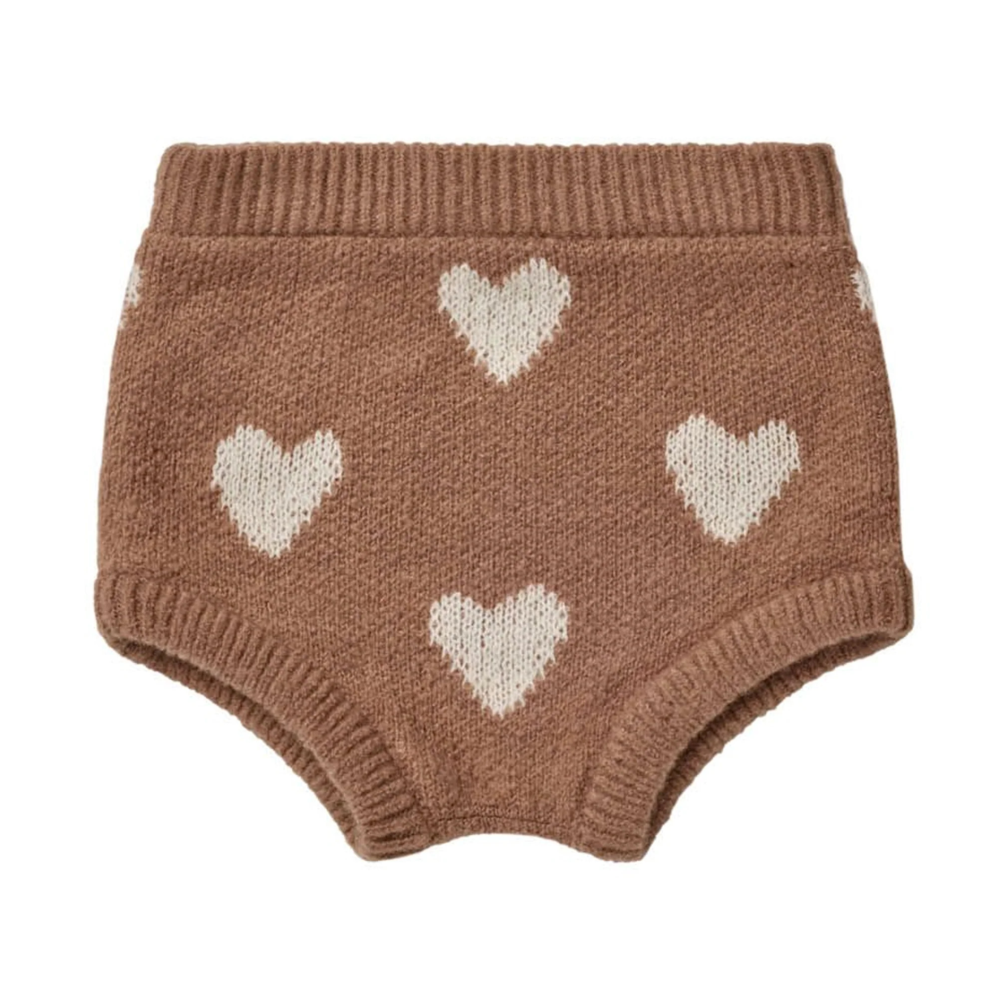 Rylee & Cru Knit Bloomer, Hearts | SpearmintLOVE
