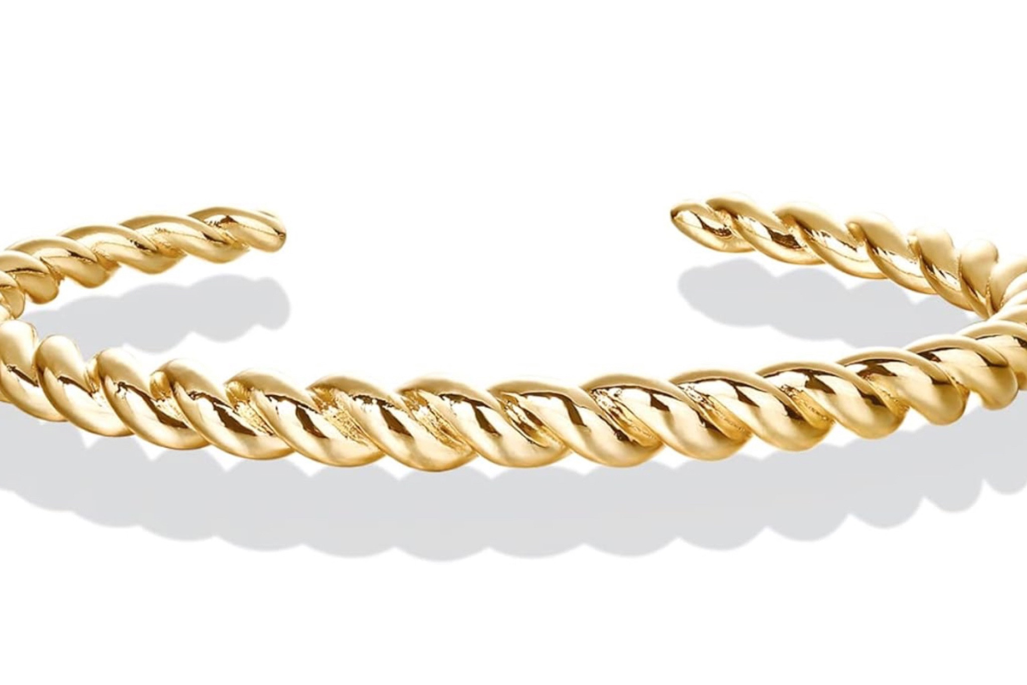 PAVOI Gold Plated Twisted Chunky Bangle Bracelet | 14K Gold Plated | Lightweight Everyday Jewelry

#LTKfindsunder50 #LTKstyletip