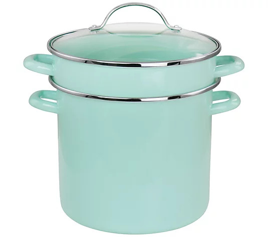 Martha Stewart 8 Quart Dual Stock Pot and Steamer Set | QVC