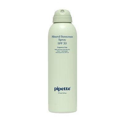 Pipette Mineral Sunscreen Spray - SPF 30 - 6 fl oz: Whole Body Protection, Hypoallergenic, Paraben & Sulfate-Free | Target