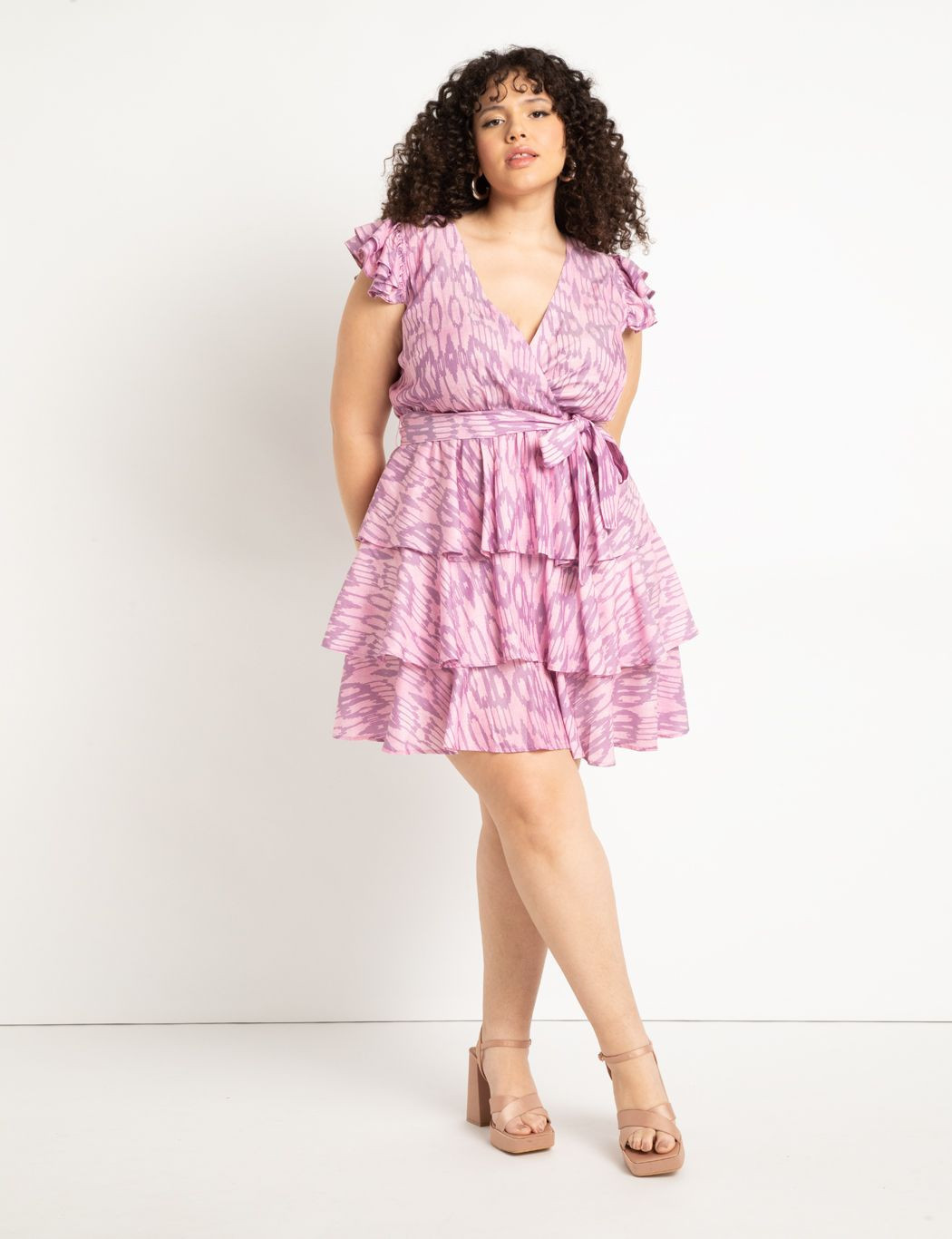 Ruffle Tiered Mini Dress | Eloquii