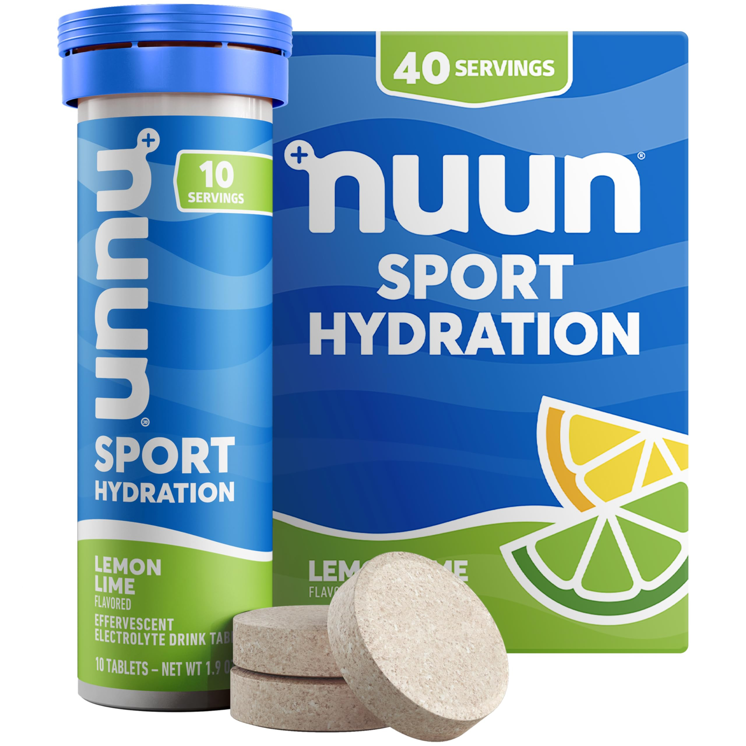 Nuun Sport Electrolyte Tablets with Magnesium, Calcium, Potassium, Chloride & Sodium, Gluten Free... | Amazon (US)