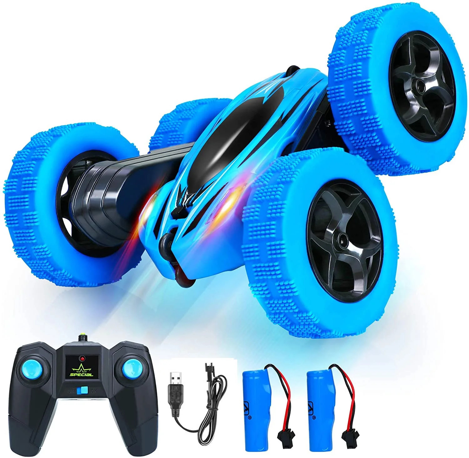 Remote Control Car, RC Car for Kids with Double-Sided Stunt, RC Car Toys for 4, 5, 6, 7, 8, 9, 10... | Walmart (US)