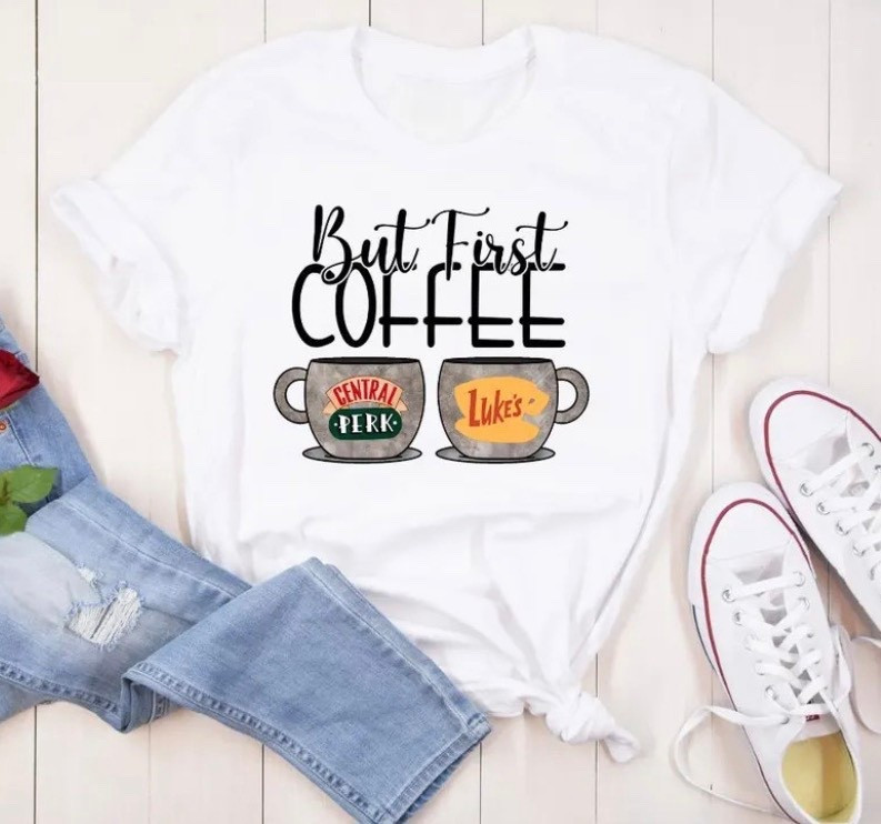 Love this T-shirt so much. I might. Red the sweatshirt this Fall/winter 😉☕️