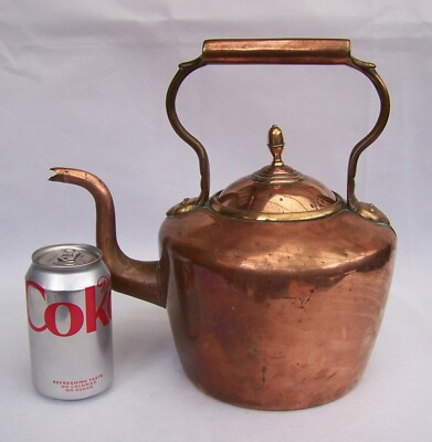 WILLIAM SOUTER & SONS 19th CENTURY LARGE COPPER & BRASS KETTLE | eBay US