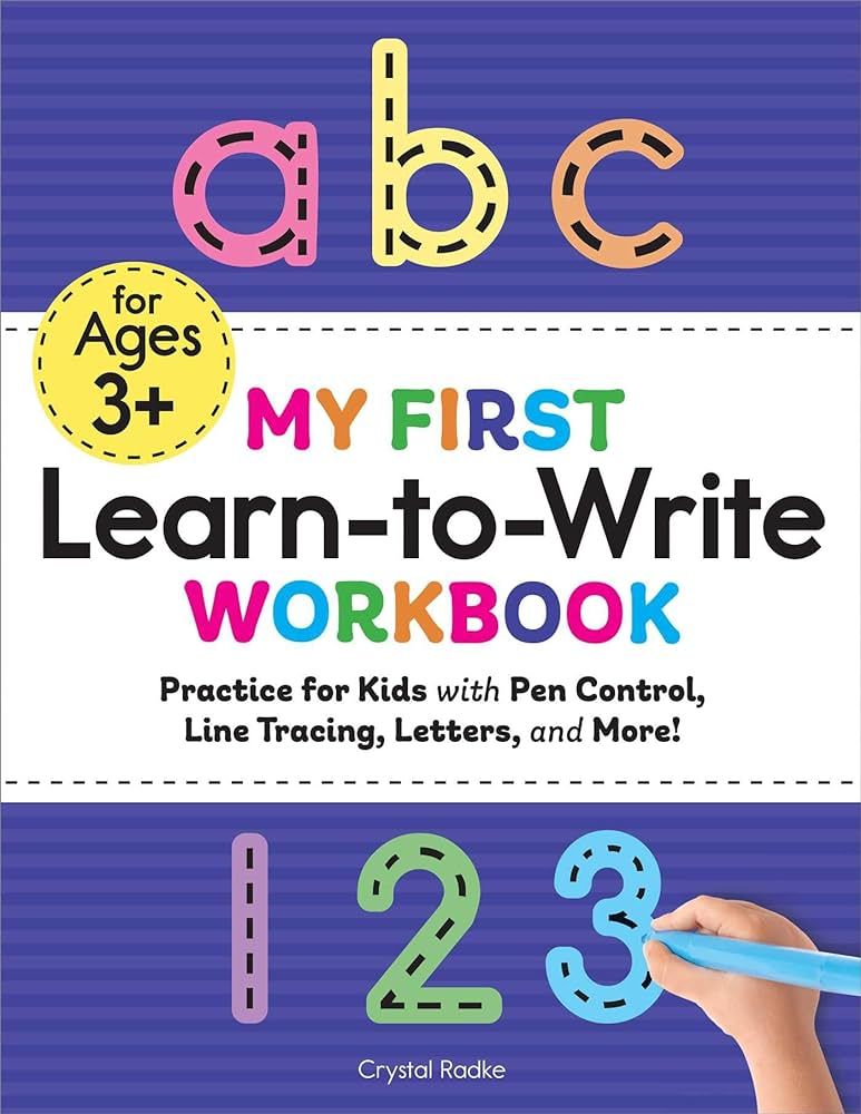 My First Learn-to-Write Workbook: Practice for Kids with Pen Control, Line Tracing, Letters, and ... | Amazon (US)