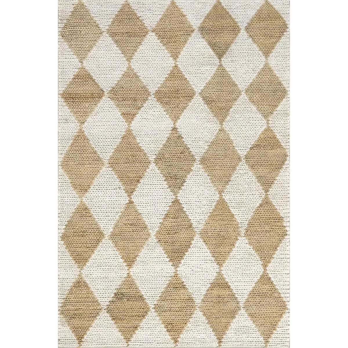 Nuloom Chaya Trellis 8x10 Jute Indoor Area Rug for Dining Room Rug Neutral Rug Living Room Rug Ki... | Target