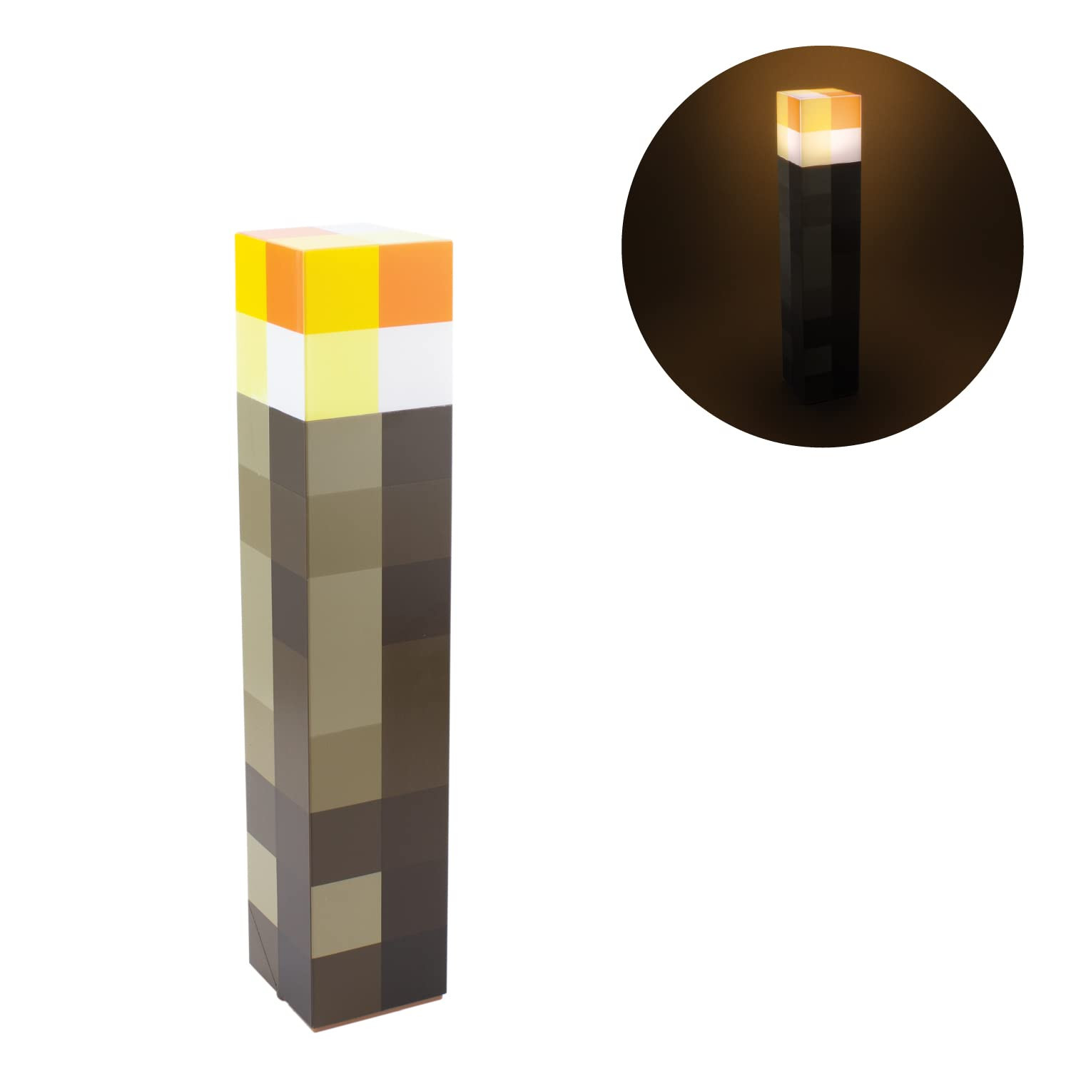 Minecraft Torch Light - Officially Licensed, 2 Light Modes, 2 Use Modes, Battery Operated, Gift f... | Amazon (UK)