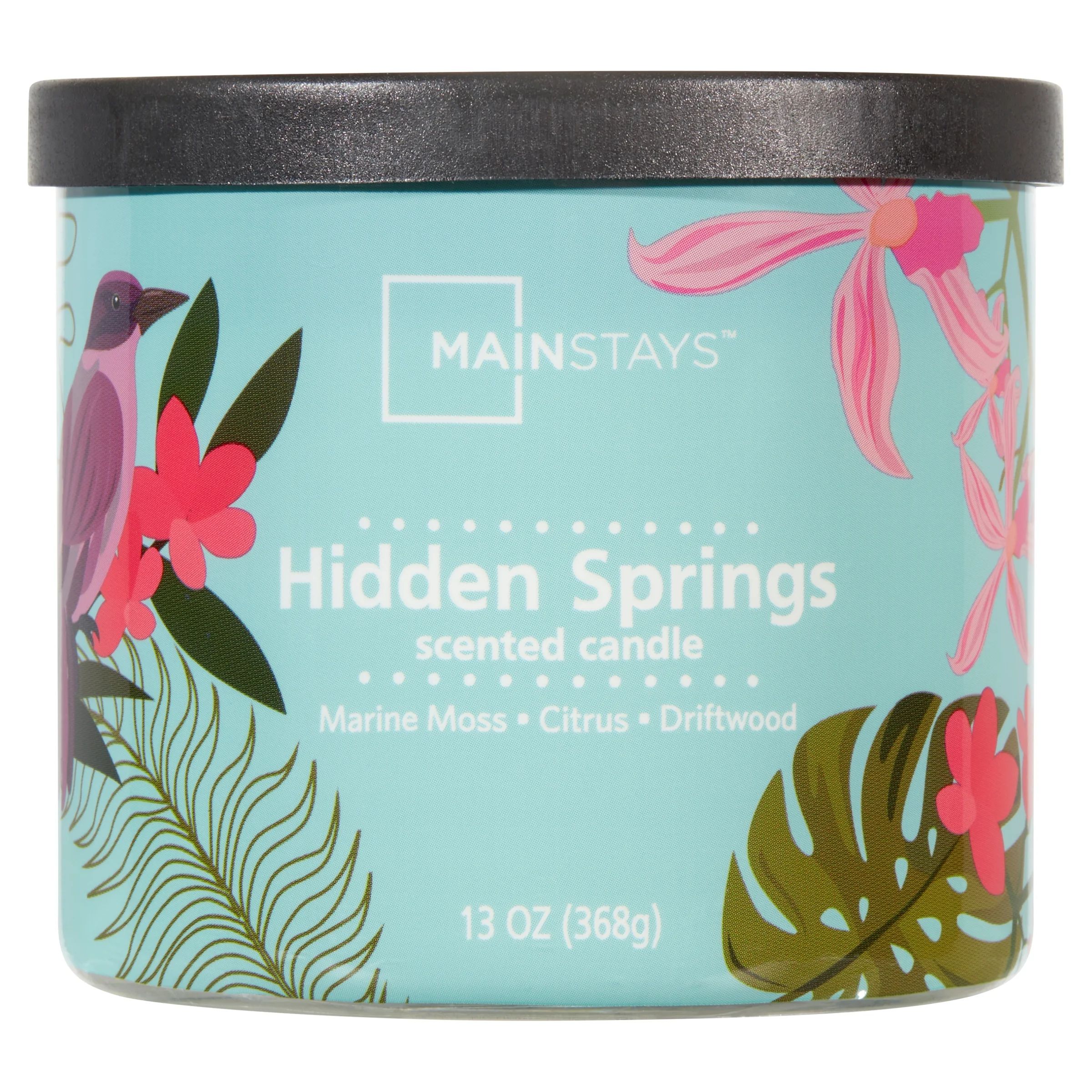 Mainstays 3-Wick Wrapped Hidden Springs Scented Candle, 13 oz | Walmart (US)