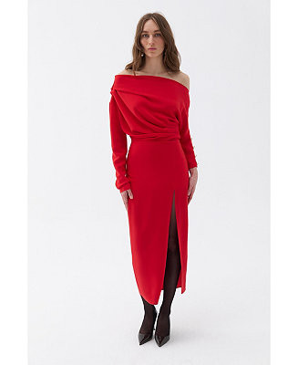 NOCTURNE Women's Draped Maxi Dress - Macy's | Macy's