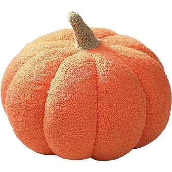 Amazon.com: Halloween Pumpkin Decor Stuffed Plush Decor, Fluffy Halloween Pumpkins Decorative Cou... | Amazon (US)