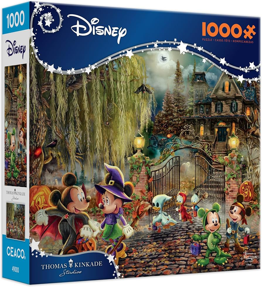 Ceaco - Thomas Kinkade Disney - Mickey and Minnie - 1000 Piece Puzzle | Amazon (US)