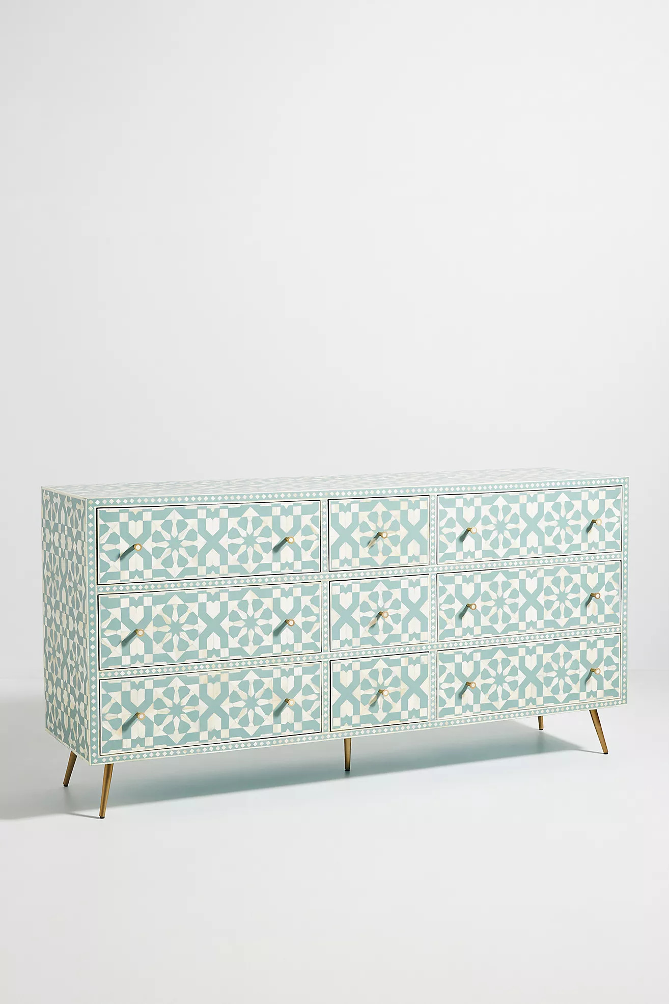 Moroccan Inlay Nine-Drawer Dresser | Anthropologie (US)