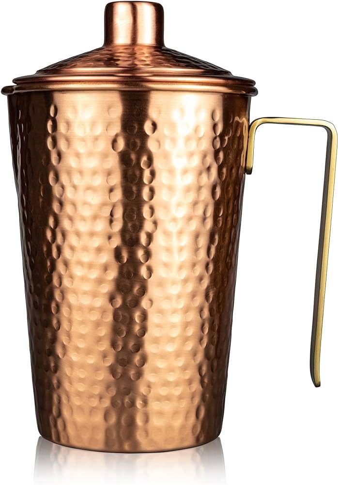 Copper Pitcher With Lid - Kosdeg - 44 Oz - Drink More Water, Lower Your Sugar Intake And Enjoy Th... | Amazon (US)