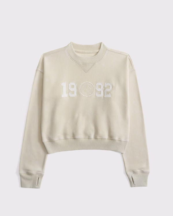 logo crew sweatshirt | Abercrombie & Fitch (US)