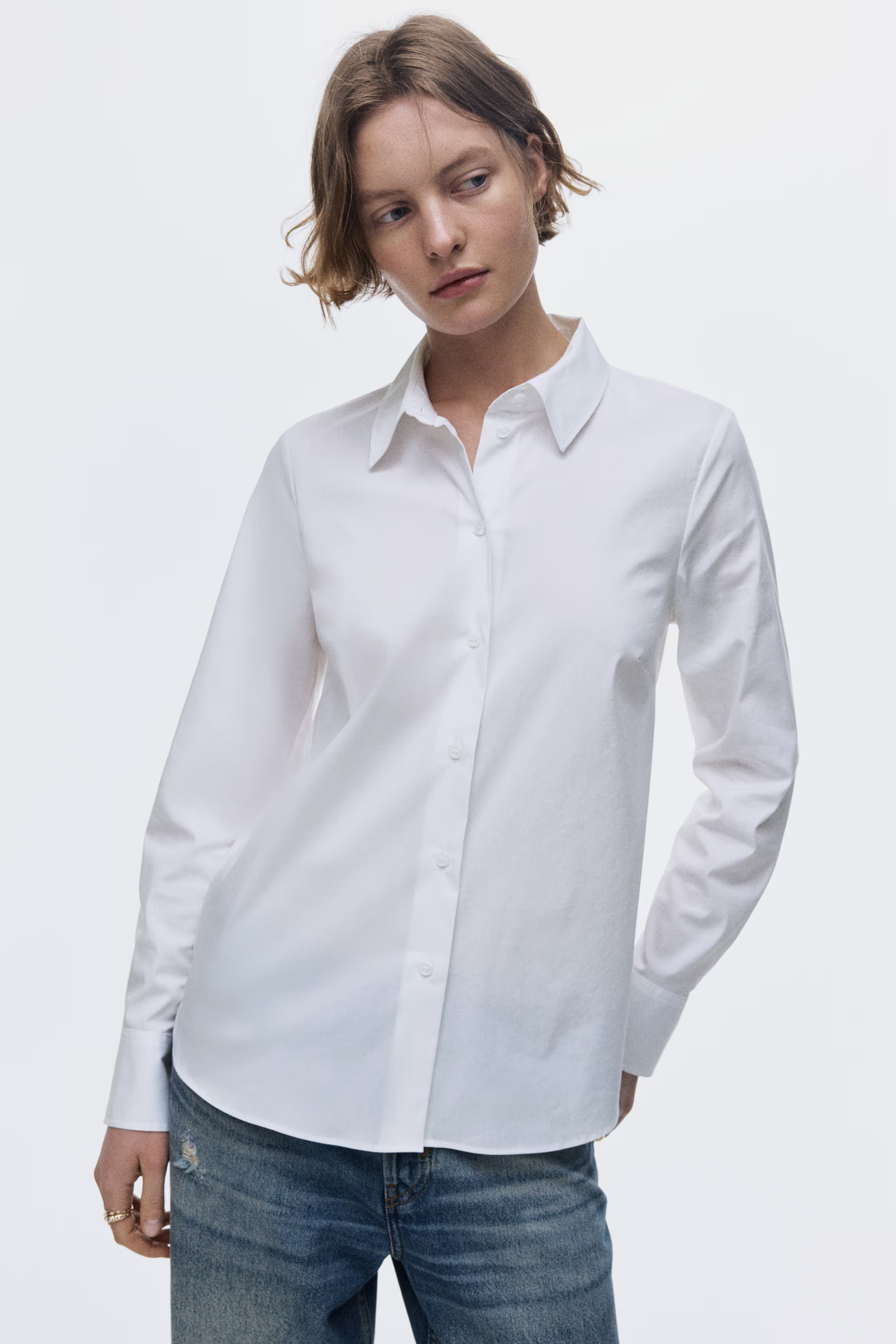 Cotton-blend Shirt | H&amp;M (US + CA)