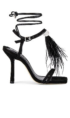 Schutz Linda Sandal in Black from Revolve.com | Revolve Clothing (Global)