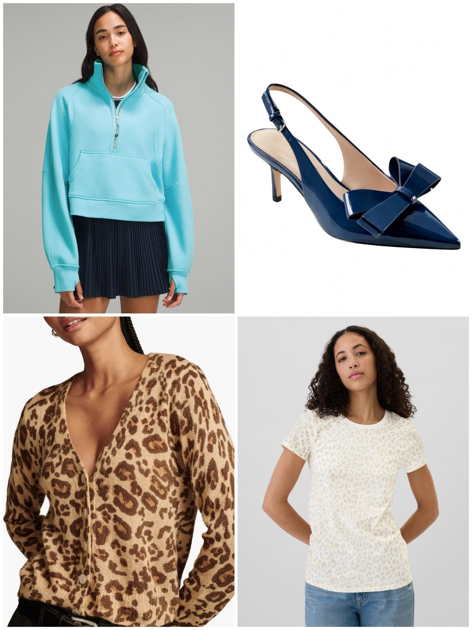 This week’s favorites:
We are all still loving the leopard! This tshirt is subtle and on super sale right now!  This leopard cardigan is perfect for Light Springs. It feels rare to find a leopard with so many softer accent colors. Lululemon isn’t all muted & dark. I’m excited for them to release more in this color. I couldn’t pass on this scuba, it’s my fav style. And these navy pumps are a perfect #hocbrightnavy!

#createdcolorful #createdcolorfulspring #hocspring #tcispring #pcaspring #lightspring #warmspring #truespring #brightspring #clearspring #paintboxspring #bluespring

#LTKShoeCrush #LTKSeasonal #LTKSaleAlert